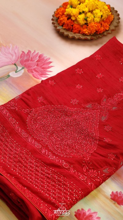 Made on Order | Manikyam Chikankari Saree