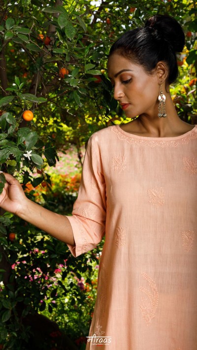 Bel Sharbat Chikankari Kala Cotton Kurta