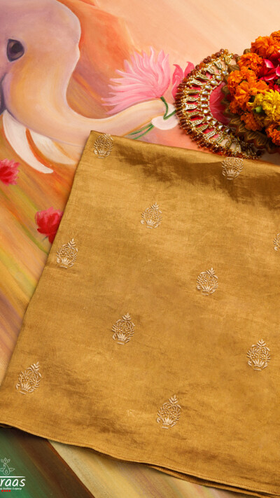The Crown - Gold Zari Silk