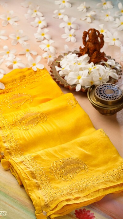 Made On Order | Jaali Ambi Dhanlakshami Chanderi Saree